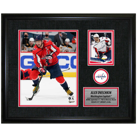 ALEX OVECHKIN WASHINGTON CAPITALS FRAMED PHOTOCARD PRINT