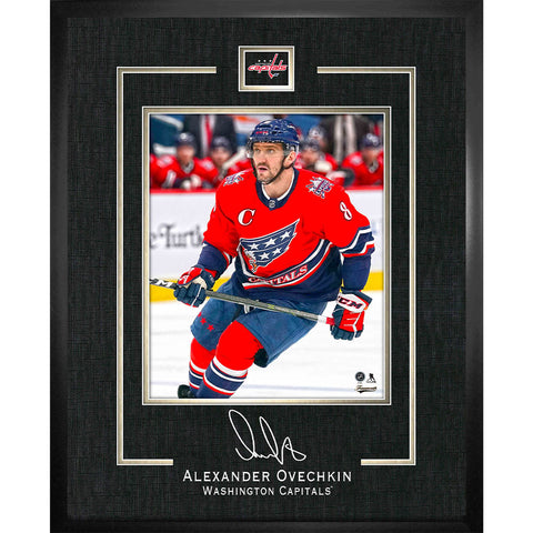 ALEX OVECHKIN WASHINGTON CAPITALS FRAMED REPLICA SIGNATURE - 16X20