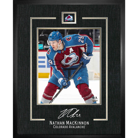 NATHAN MACKINNON COLORADO AVALANCHE FRAMED REPLICA SIGNATURE - 16X20