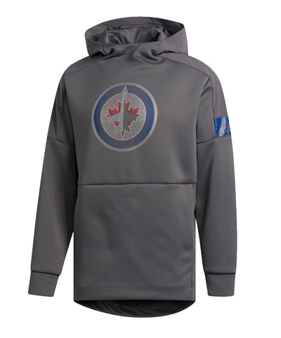 WINNIPEG JETS ADIDAS MEN'S GAME MODE PO HOODIE 